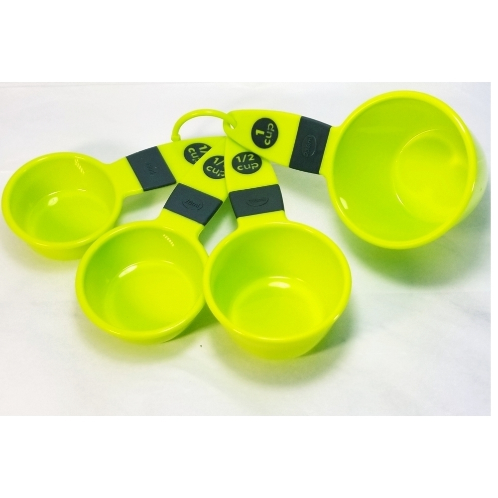 4 Pieces Food Measuring Cup Set, Green